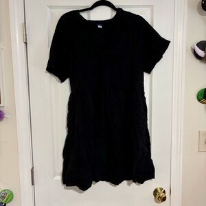 Old Navy Black Midi Dress